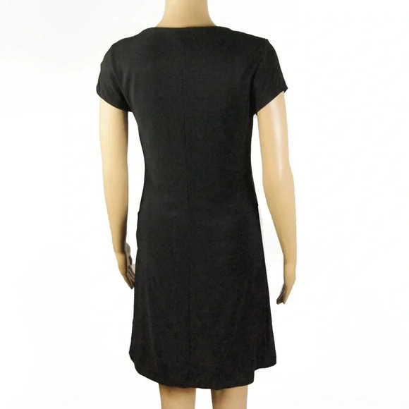 Vintage Fredrick’s of Hollywood Pinup Black Dress w Buckle Belt Details - Picture 3 of 4